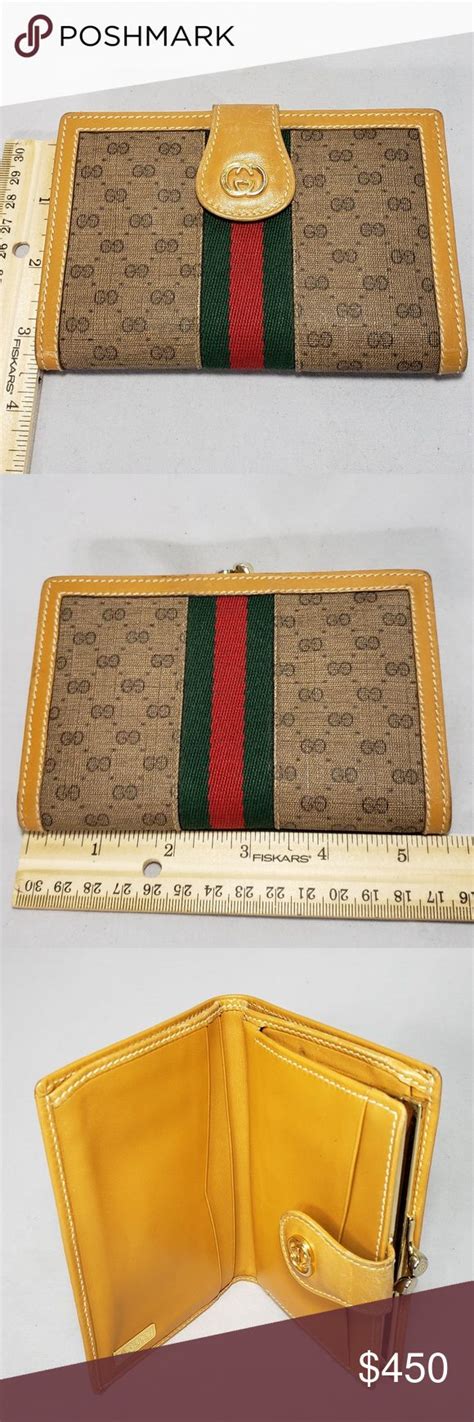 vintage gucci wallets for sale on ebay|authentic vintage Gucci wallet.